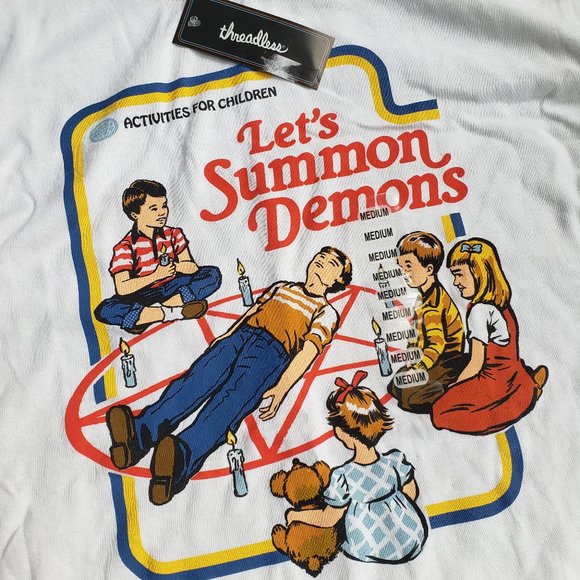 NWT Let's Summon Demons T Shirt for HALLOWEEN - Picture 8 of 10
